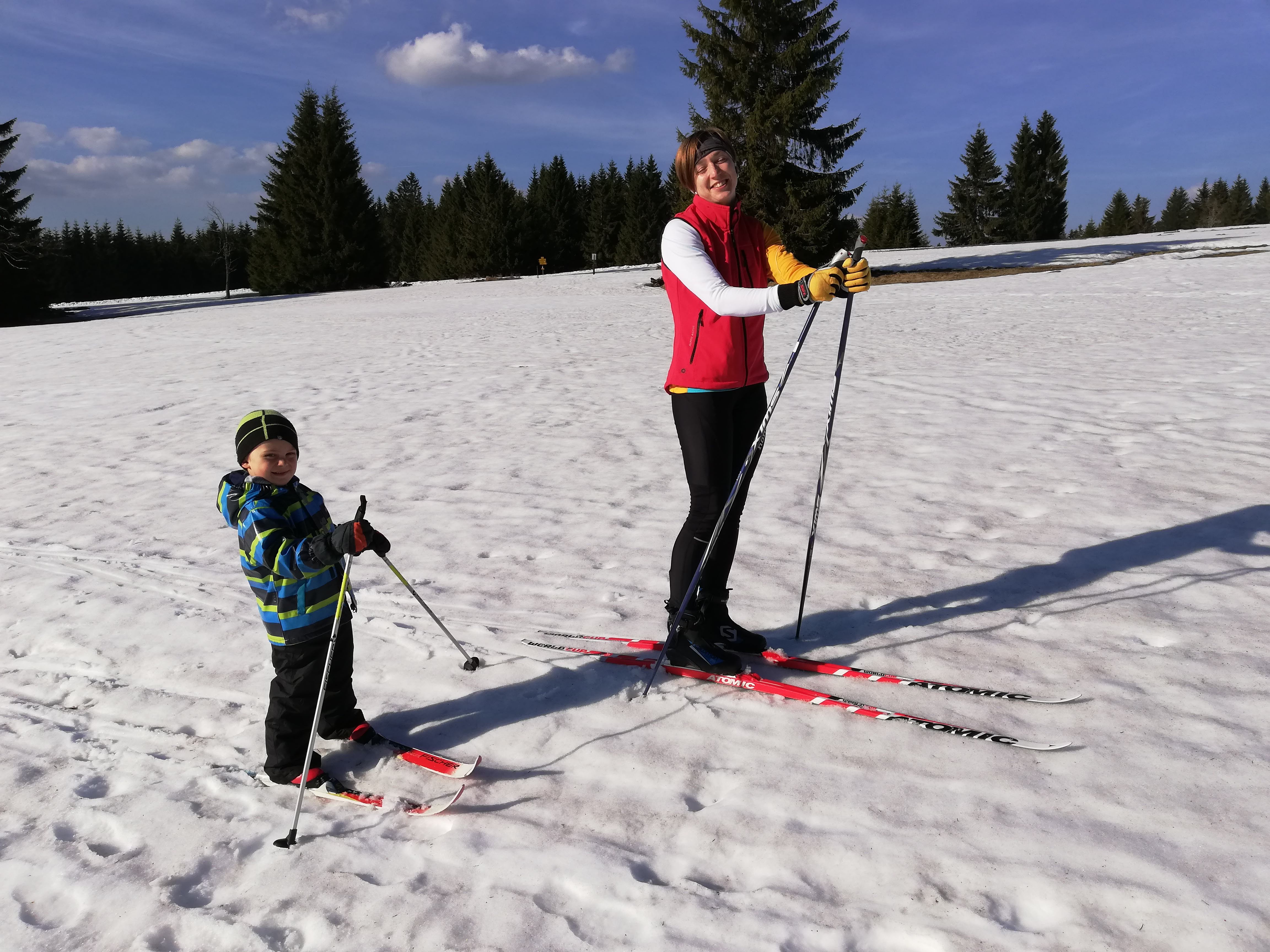 jarní lyžování